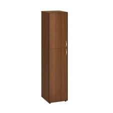 Alfa Office Alfa 500 magas, keskeny szekrény, 178 x 40 x 47 cm, ajtóval - balos kivitel, dió mintázat% bútor