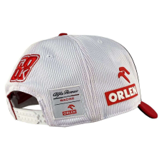  Alfa Romeo Racing baseball sapka, Team 2020 Robert Kubica, piros