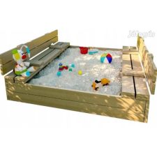Alfaomega Impregnált homokozó 150 cm X 150 cm homokozó