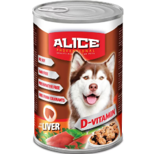 Alice PROFESSIONAL | Felnőtt kutyáknak | Konzerv | Máj - 1240 g kutyaeledel