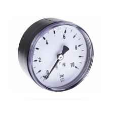 ALIGVAROM Nyomásmérő óra manometer 1/4" hátsó rögzítés 0-10 bar hűtés, fűtés szerelvény