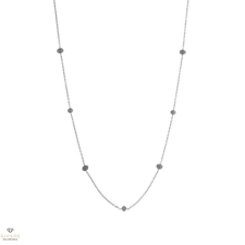 ALISIA ezüst Crystal Bead nyaklánc - AL880-Argento-Gri nyaklánc