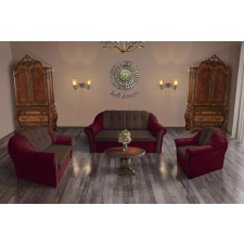  Alíz 3+2+1 ülőgarnitúra fekete meggy és sötét mahagóni fantasztikus színekben bútor