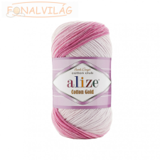 Alize COTTON GOLD BATIK - Mályva-rózsaszín-bézs rövidáru
