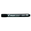  Alkoholos marker, 1 mm, kúpos, PILOT "Permanent Marker 100", fekete