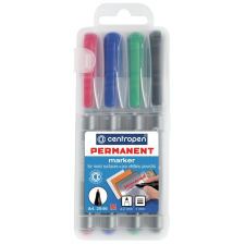  Alkoholos marker 1mm, M, Centropen 2846, 4 klf. szín filctoll, marker