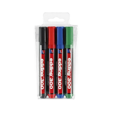 Alkoholos marker EDDING 300 kerek 4db-os készlet filctoll, marker