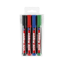Alkoholos marker EDDING 300 kerek 4db-os készlet filctoll, marker