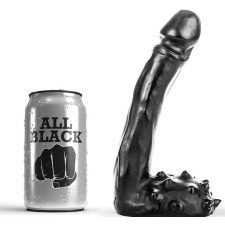  ALL BLACK - 19 cm-es élethű dildó anál