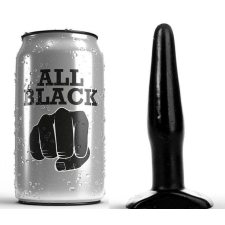  ALL BLACK - Prémium fekete anális dugó 11 cm anál