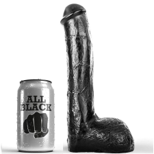  ALL BLACK – realisztikus anál vibrátor 23 cm anál