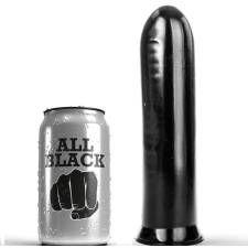  ALL BLACK - VIBRÁTOR FEKETE 19 CM anál