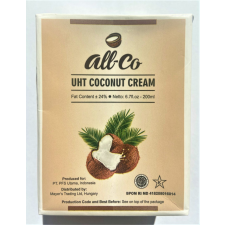 All-Co Kókusztejszín (kókuszkrém) 200ml all-co 24% kókuszolaj tartalommal reform élelmiszer