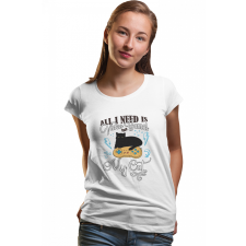  All I need is Video Games and my Cat - Női Póló női póló