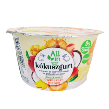 All in kókuszgurt élőflórás őszibarack & mangó 150 g reform élelmiszer