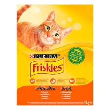 Állateledel száraz PURINA Friskies macskáknak csirkével és zöldséggel 1kg macskaeledel