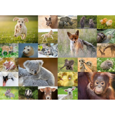 Állati kölykök kollázsa puzzle 200 db puzzle, kirakós