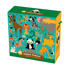 Állatok a világ minden tájáról 25 darabos jumbo puzzle puzzle, kirakós