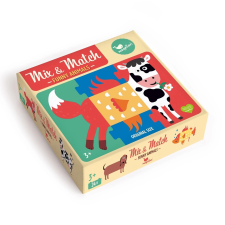 Állatok mix & match kirakó puzzle, kirakós