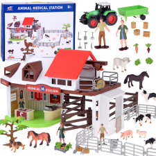 Állatorvosi farm állatkerti készlet játékfigura