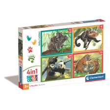 Állatos Baby Cuddles 4 az 1-ben puzzle Clementoni puzzle, kirakós