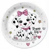Állatos Charming Puppy papírtányér 8 db-os 18 cm