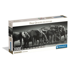 Állatos Elefánt Herd of Giants 1000 db-os panorama Compact puzzle Clementoni puzzle, kirakós