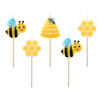 Állatos Méhecske Beehive tortagyertya, gyertya szett 5 db-os