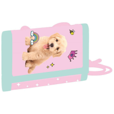  Állatos pénztárca, 10x14cm, kutyás, rózsaszín pénztárca