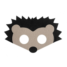 Állatos Sün Hedgehog filc maszk 17,5 cm party kellék