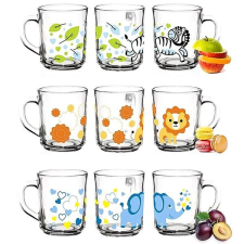 Állatos üvegbögre 250 ml bögrék, csészék