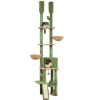  Állítható macskafa torony, 7 szint, tartós faépítés, AMT0221GN, XL