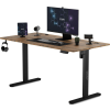  Állítható magasságú elektromos íróasztal Nojo 140x60cm fekete tölgy
