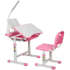  Állítható magasságú, többfunkciós, gyerek íróasztal, rózsaszín