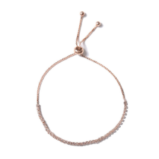 Állítható méretű elegáns teniszkarkötő, rose gold karkötő