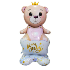  Álló fólia lufi – Babaváró – My Baby – Lány maci party kellék