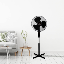  Álló ventilátor, 45 W, fekete ventilátor
