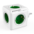Allocacoc PowerCube Original hálózati elosztó fehér-zöld (1100GN/DEORPC)