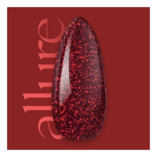 Allure G025 Ruby prémium piros csillámos effekt gél lakk 10ml lakk zselé