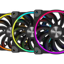 Alpenföhn Wing Boost 3 RGB 12cm 3 darabos szett fekete hűtés