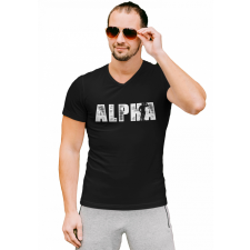  Alpha - Férfi V Nyakú Póló férfi póló