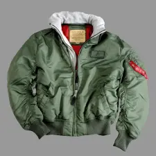 Alpha Industries MA-1 D-Tec - sage green férfi kabát, dzseki