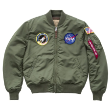 Alpha Industries MA-1 VF NASA - sage green férfi kabát, dzseki