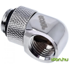 AlphaCool 17249 Eiszapfen L-connector rotatable G1/4 outer thread to G1/4 inner thread - króm