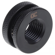 AlphaCool 17424 Bulkhead connector short válaszfal összekötő adapter rövid kekete hűtés