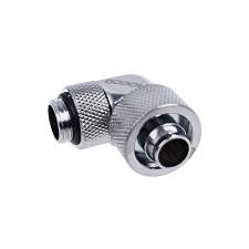 AlphaCool Eiszapfen G1/4 - 16/10mm 90° Vízcső csatlakozó - Ezüst hűtés