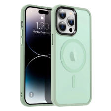 Alphajack iPhone 13 Pro MagSafe-kompatibilis áttetsző matt tok világoszöld tok és táska