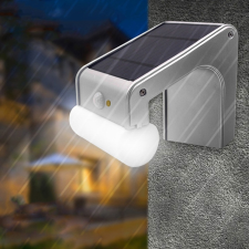AlphaOne 38 LED-es napelemes elegáns kültéri mozgásérzékelõs fali lámpa távirányítóval kültéri világítás
