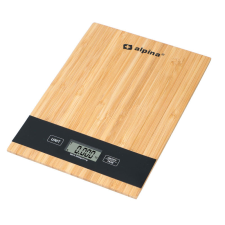 Alpina - Digitális bambusz konyhai mérleg 5 kg konyhai mérleg