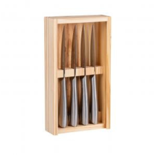 Alpina Steak kés szett 4 db 22,5 cm fa dobozzal 871125247384 konyhai eszköz